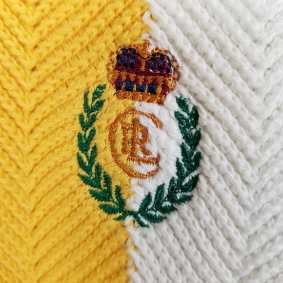 Ralph Lauren X Chaps Sweater Crest Crew Horizontal Stripe Multi Color Cotton NWT - Picture 5 of 11